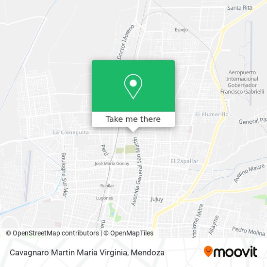 Cavagnaro Martin Maria Virginia map