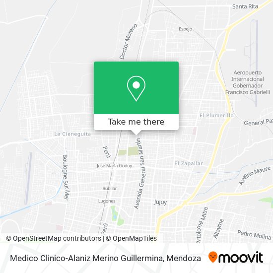 Medico Clinico-Alaniz Merino Guillermina map