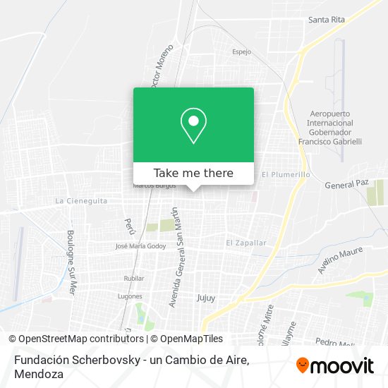 Mapa de Fundación Scherbovsky - un Cambio de Aire