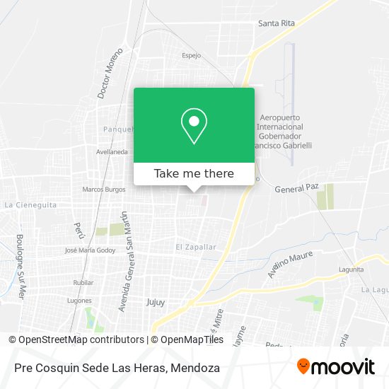 Pre Cosquin Sede Las Heras map