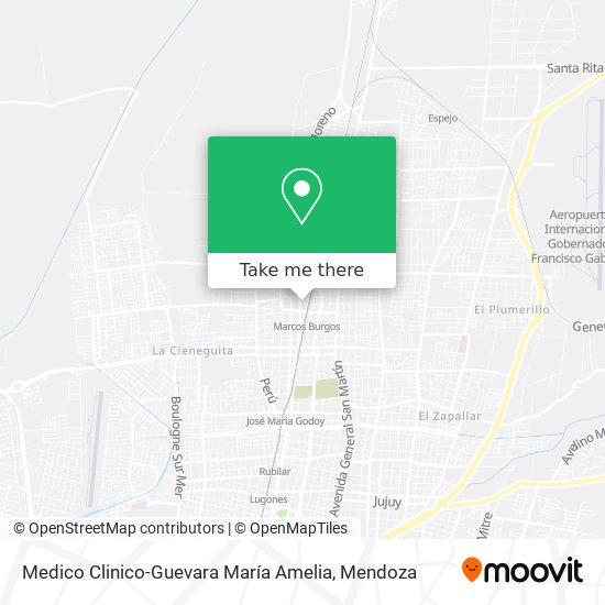 Medico Clinico-Guevara María Amelia map