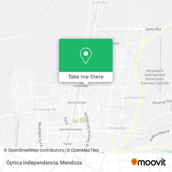 Óptica Independencia map
