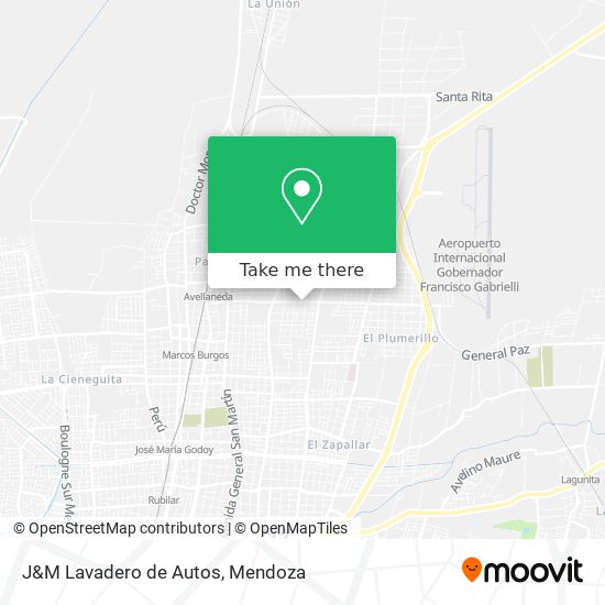 Mapa de J&M Lavadero de Autos