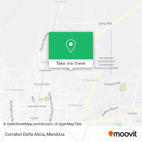 Mapa de Corralon Doña Alicia