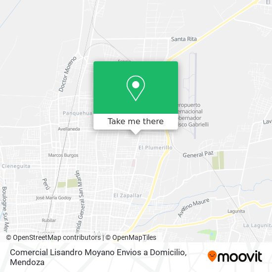 Comercial Lisandro Moyano Envios a Domicilio map