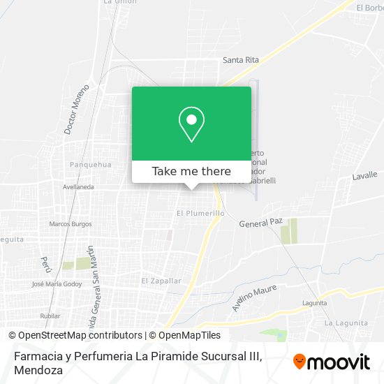Farmacia y Perfumeria La Piramide Sucursal III map