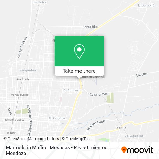 Mapa de Marmoleria Maffioli Mesadas - Revestimientos