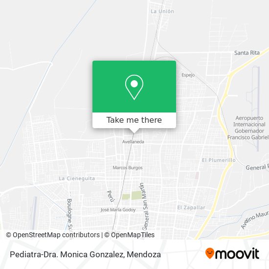 Pediatra-Dra. Monica Gonzalez map