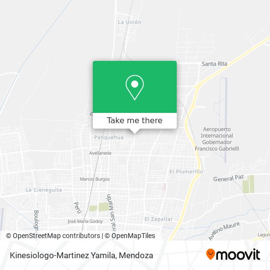 Mapa de Kinesiologo-Martinez Yamila