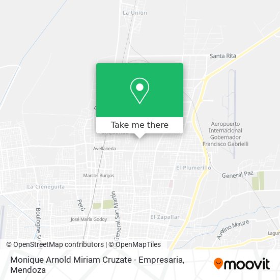 Mapa de Monique Arnold Miriam Cruzate - Empresaria