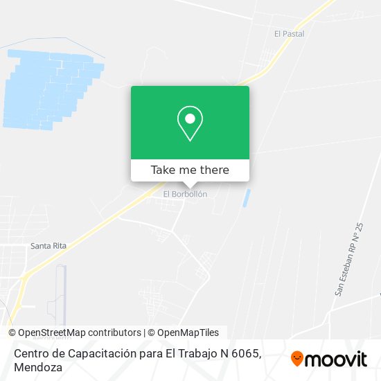 Mapa de Centro de Capacitación para El Trabajo N 6065