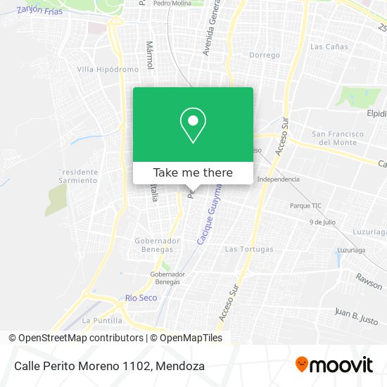 Calle Perito Moreno 1102 map