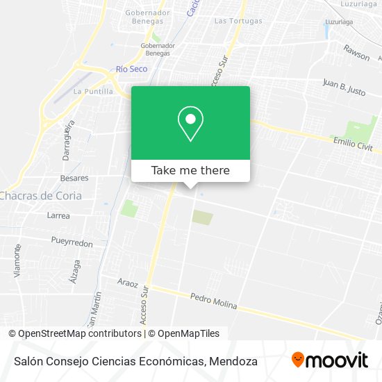 Salón Consejo Ciencias Económicas map