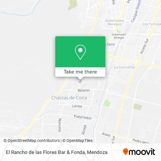 El Rancho de las Flores Bar & Fonda map