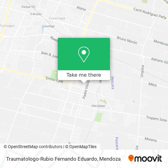 Traumatologo-Rubio Fernando Eduardo map