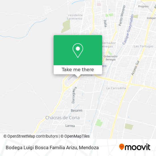 Bodega Luigi Bosca Familia Arizu map