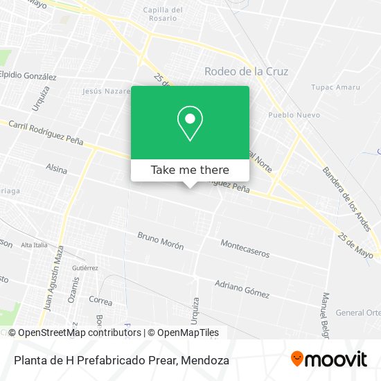 Mapa de Planta de H Prefabricado Prear