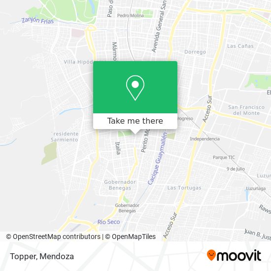 Topper map