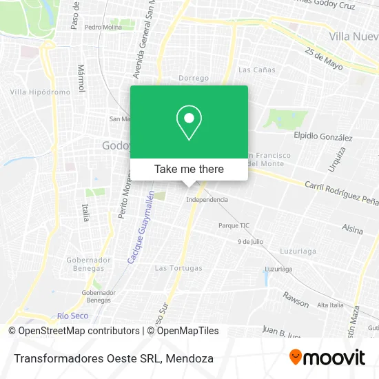 Transformadores Oeste SRL map