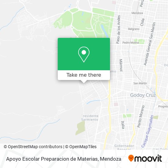 Apoyo Escolar Preparacion de Materias map