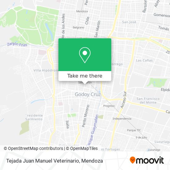 Tejada Juan Manuel Veterinario map