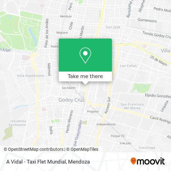 A Vidal - Taxi Flet Mundial map