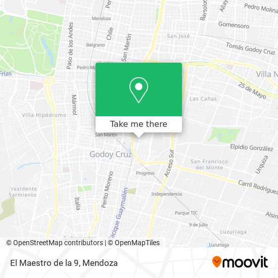 El Maestro de la 9 map