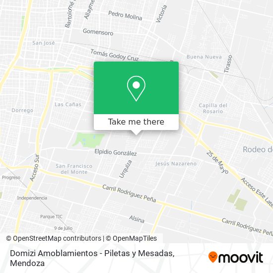 Domizi Amoblamientos - Piletas y Mesadas map