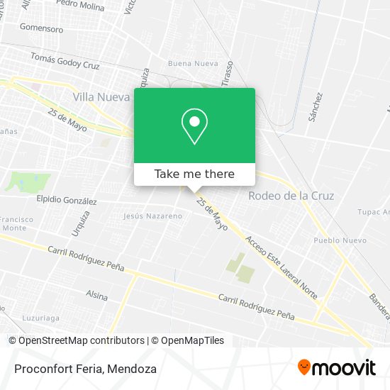 Mapa de Proconfort Feria