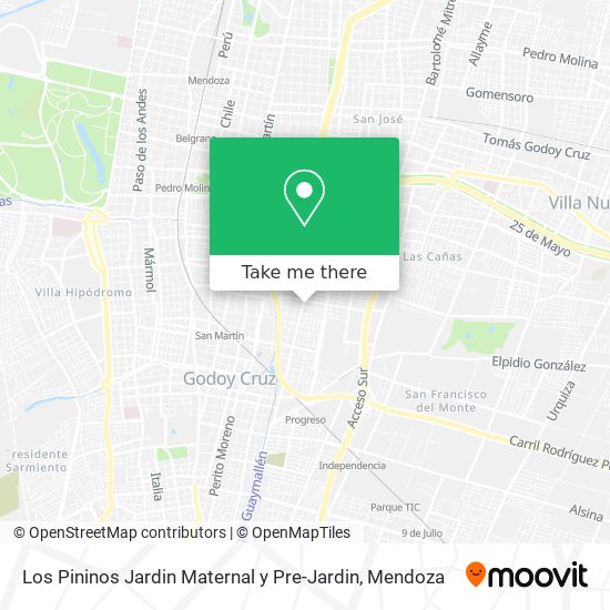 Mapa de Los Pininos Jardin Maternal y Pre-Jardin