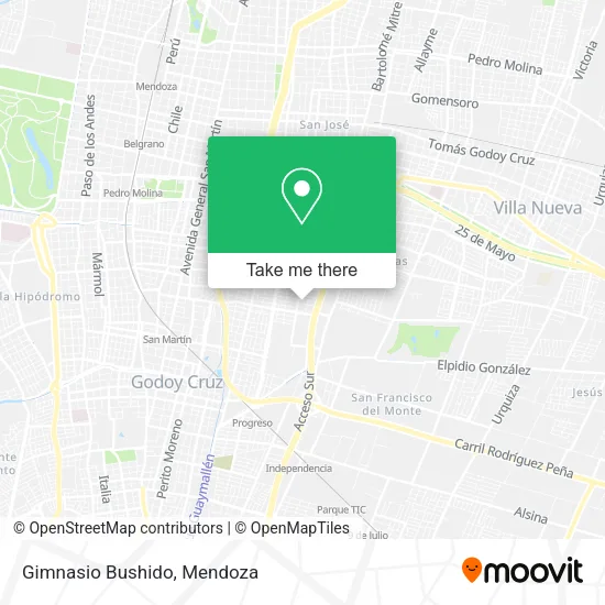 Mapa de Gimnasio Bushido
