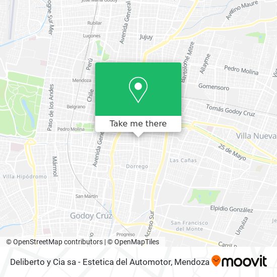 Deliberto y Cia sa - Estetica del Automotor map