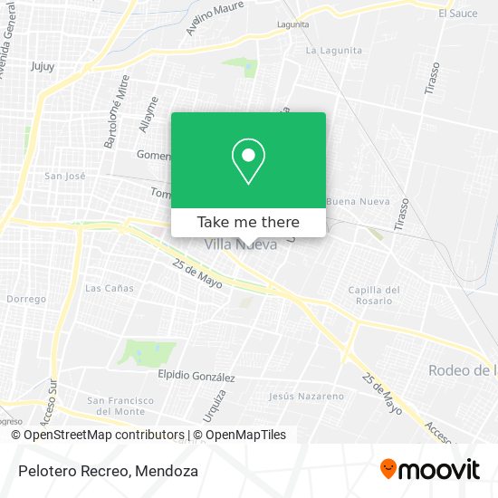 Pelotero Recreo map