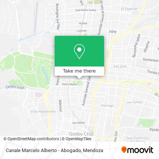 Mapa de Canale Marcelo Alberto - Abogado