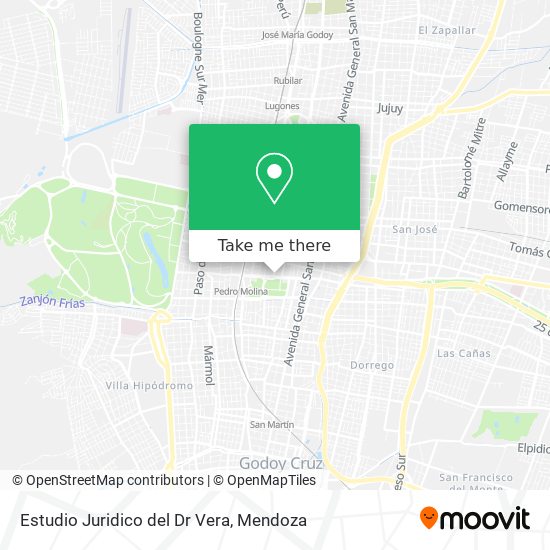 Estudio Juridico del Dr Vera map