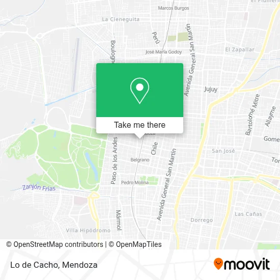 Lo de Cacho map