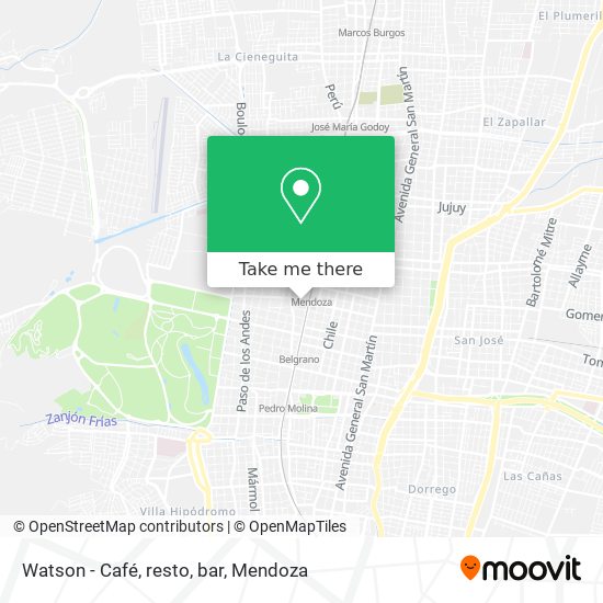 Mapa de Watson - Café, resto, bar