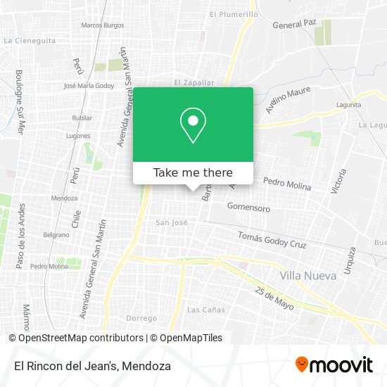 Mapa de El Rincon del Jean's