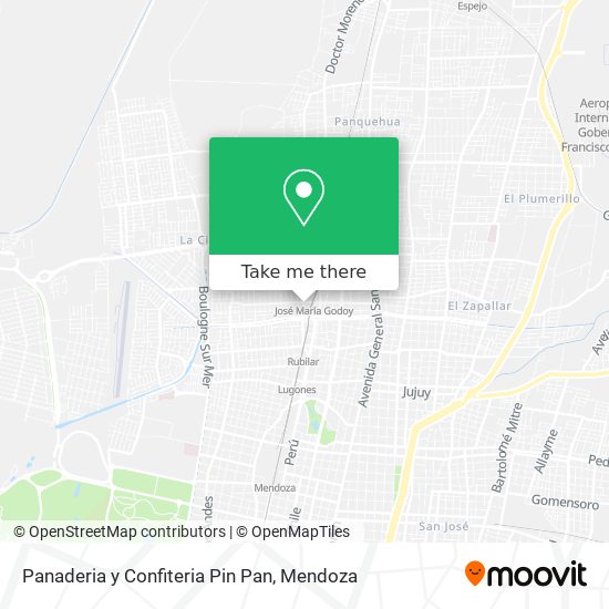 Mapa de Panaderia y Confiteria Pin Pan