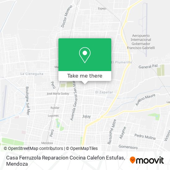 Mapa de Casa Ferruzola Reparacion Cocina Calefon Estufas