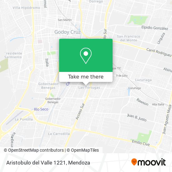 Aristobulo del Valle 1221 map