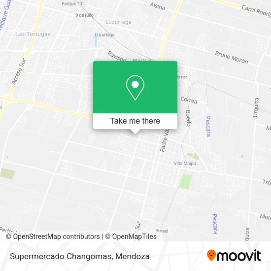 Mapa de Supermercado Changomas