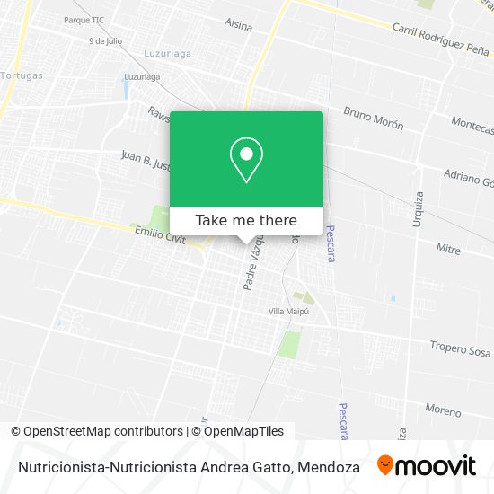 Mapa de Nutricionista-Nutricionista Andrea Gatto