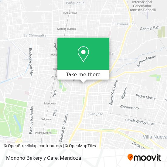 Monono Bakery y Cafe map