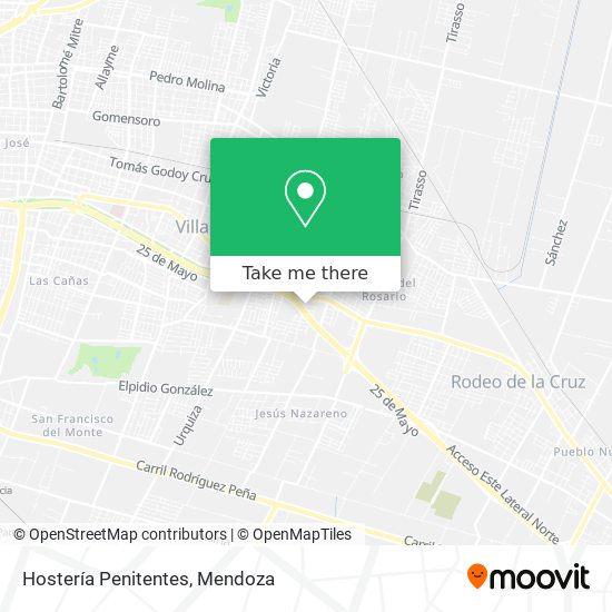 Mapa de Hostería Penitentes