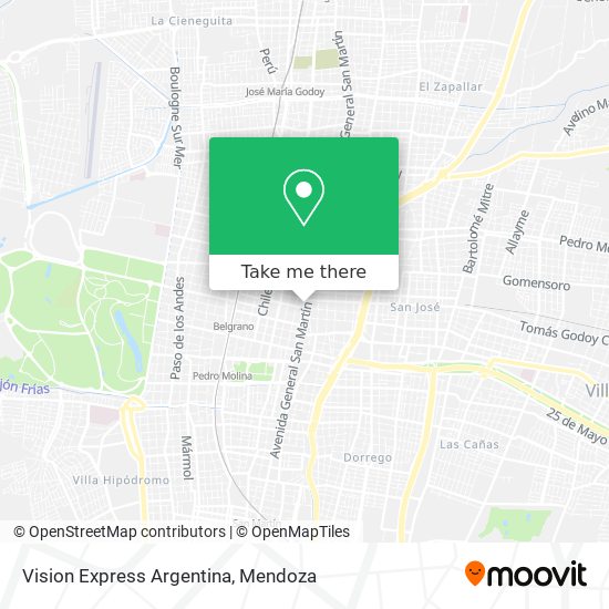 Vision Express Argentina map