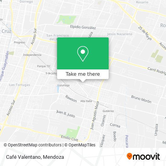 Mapa de Café Valentano