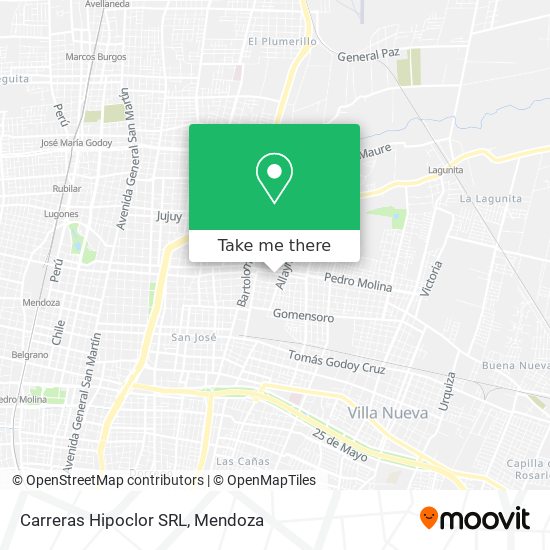 Mapa de Carreras Hipoclor SRL