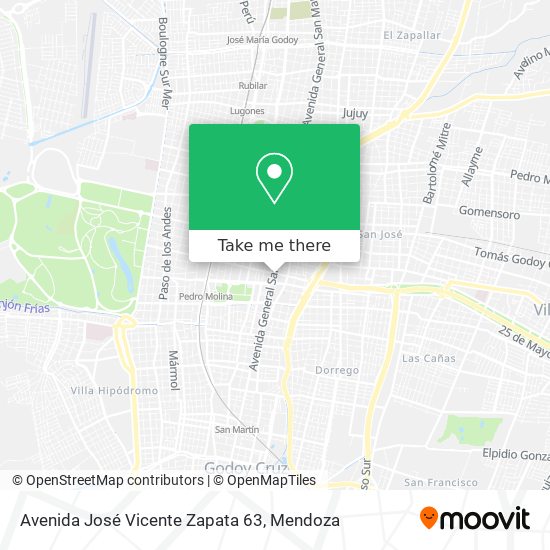Avenida José Vicente Zapata 63 map