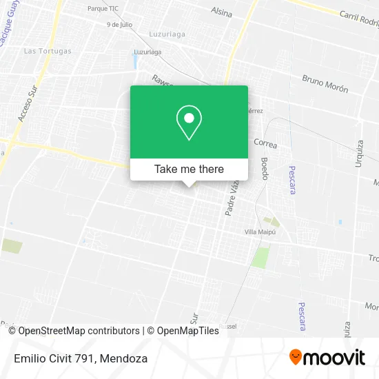 Emilio Civit 791 map